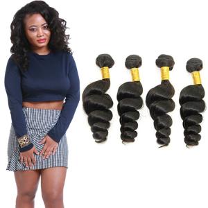Quality Natural Brown Loose Curly Brazilian Remy Virgin Hair No Synthetic Hair wholesale