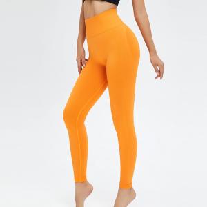 Quality Nylon Seamless Workout Leggings Breathable Ruched Booty Scrunch Butt Yoga Pants wholesale