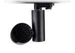 Black Led Track Lighting Fixtures 12 Degree For Residential / Institution