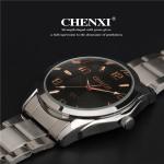 Rose Gold 021A Wedding Gift Watch Men's Wrist Watches Round Stainless Steel Band