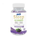 Customized Sleep Melatonin Healthy Elderberry Gummies Low Fiber Content For