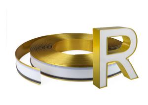 Quality 3d Signs Advertising Brush Gold Aluminum Channelume Channel Letter wholesale