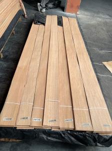 Quality OEM Red Oak Wood Veneer Quercus Rift Sawn 120cm Length Door Leaf Use wholesale