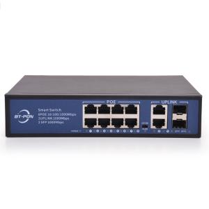 China 8 Port 2 Port 100mbs Network IP Camera Poe Switch on sale