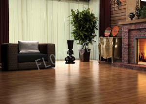 Quality Wood Non Slip Laminate Flooring ECO Thickness 8mm E1 Waxed Birch Color wholesale