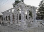 Stone gazebo for garden