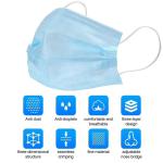 3 Ply Earloop Face Masks Breathable Skin Friendly Earloop Procedure Masks