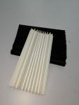 high quality PVC fabric folded bellow covers black colour for protect machine