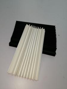 Quality flat PVC + fibre cloth folded bellow covers for popular fiber laser cutting machine GS-CE wholesale