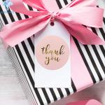 Synthetic Paper Waterproof Thank You Sticker Roll Flexographic Printing
