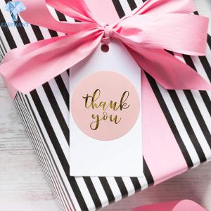 Quality Synthetic Paper Waterproof Thank You Sticker Roll Flexographic Printing wholesale