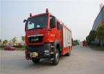 Road and Rail Convertible Fire Fighting Truck 2 Seats Elkhart Monitor Max Speed