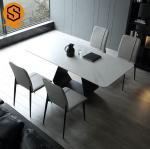 Seamless Joint Modern Restaurant Table Waterproof Repairable 4 Seats CUPC