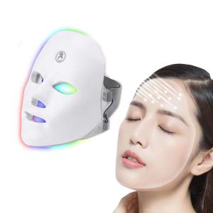 China Red Light Therapy Face Beauty Equipment Rechargeable 7 Color Pdt Led Facial Beauty on sale