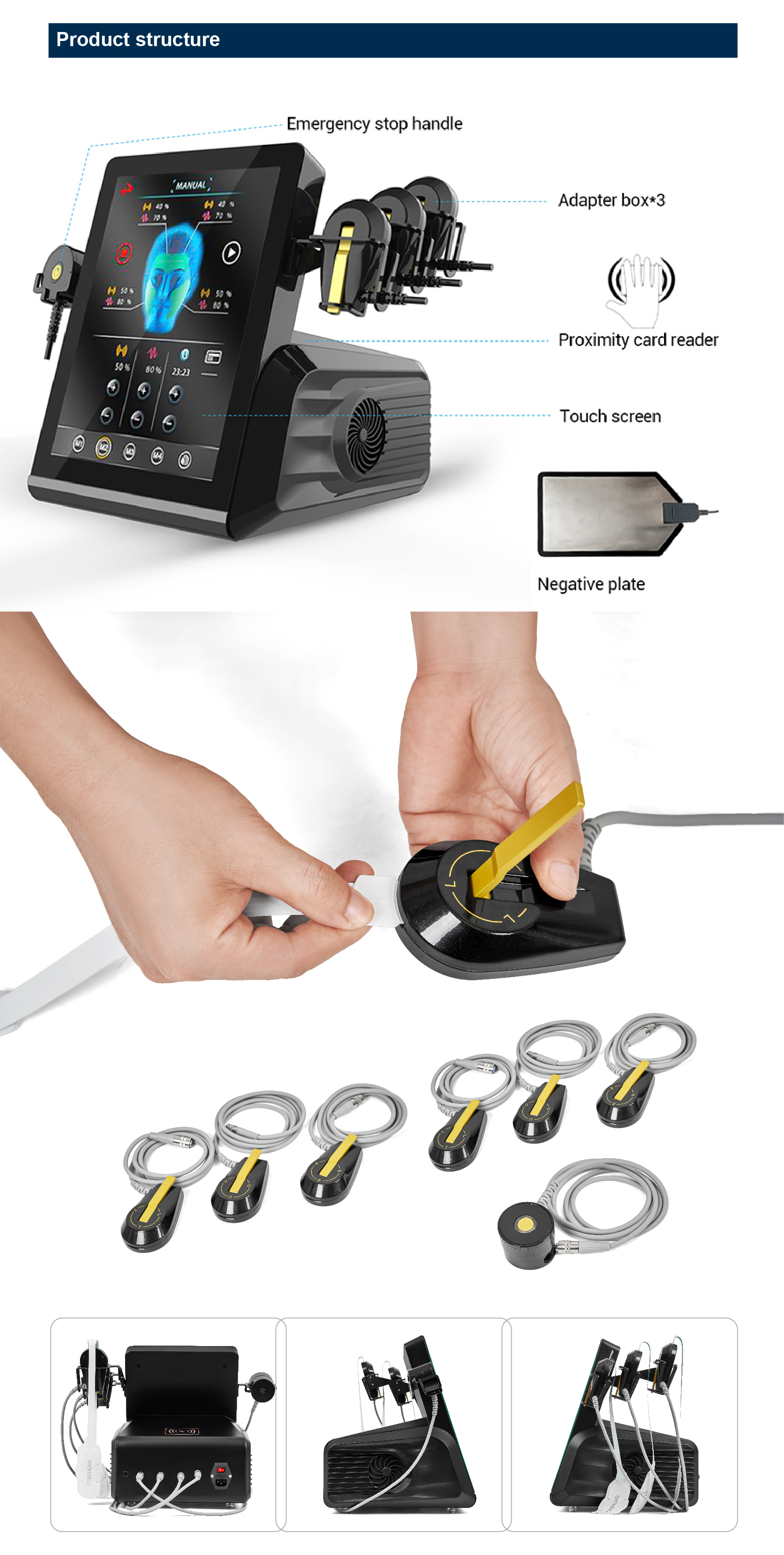 AU Plugs Type Microcurrent Facial Machine for Skin Tightening and Wrinkle Reduction