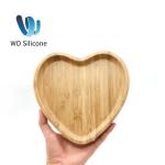 Suction Baby Silicone Plate 18cm Heart Shaped