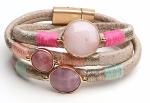 jewellery spring and summer new collection leather magnetic bracelet, fashion