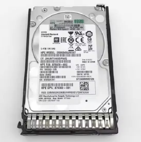 2.4TB SAS 12G Enterprise 10K SFF SC 512e DS Metal-Material HDD For HPE Server G8/G9/G10 Small Form Factor Enterprise Storage