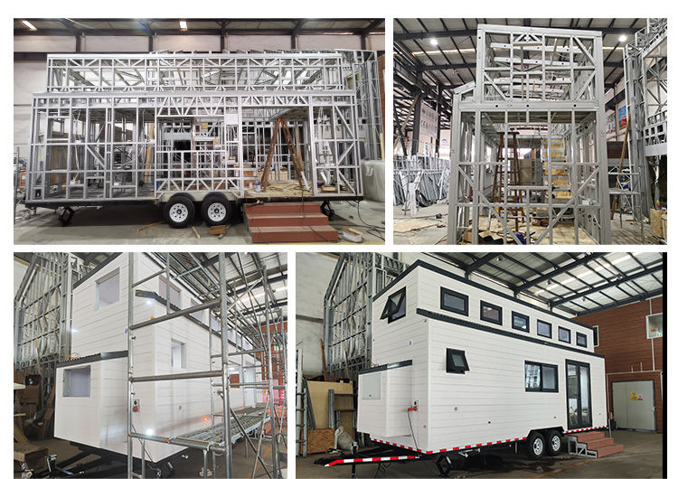 40ft Tiny House With Solar Panels Portable Prefab Home With 1 Bedroom
