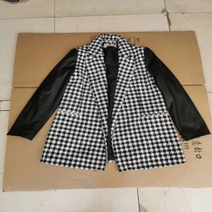 Quality Stradivarius， Ladies Casual Coats Comb Pu Sleeve Good Design High Quality wholesale