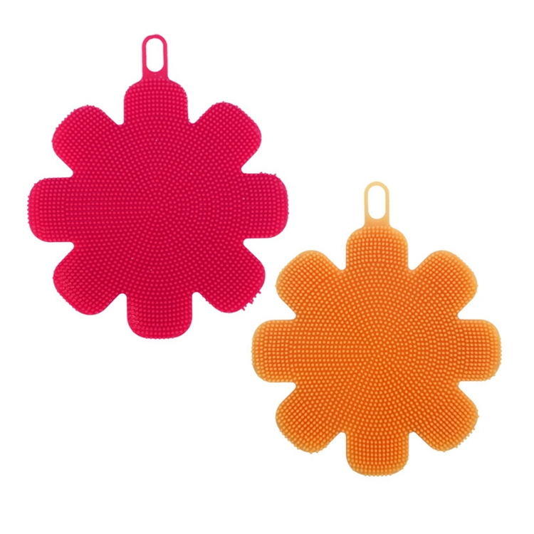 Food Grade Soft KitchenSilicone Dish Sponge Cleaning Sponges Washing Brush