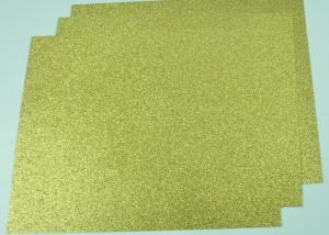 Quality Customized Glitter Cardstock Paper , Festival Use Double Sided Gold Glitter Card wholesale