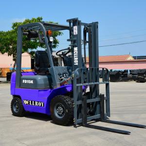Quality 2255mm Overall Length 4 Wheel Diesel Forklift FD15 Small Forklift Truck wholesale