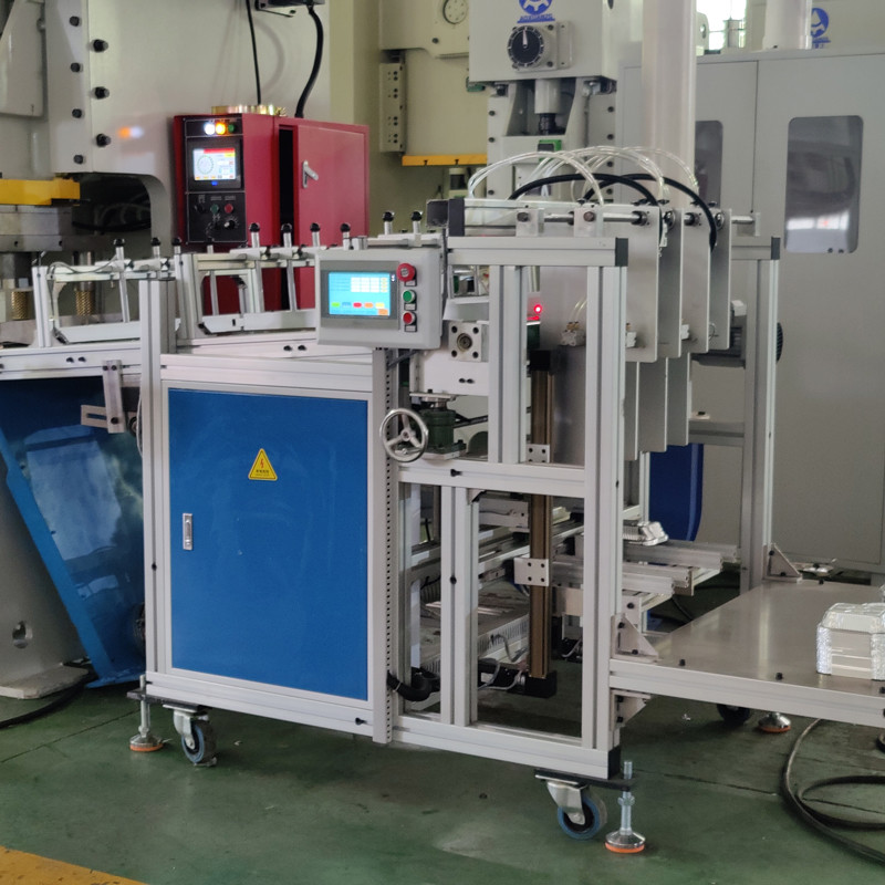 Round Square Aluminum Foil Lunch Food Box Pneumatic Punching Machine High Speed