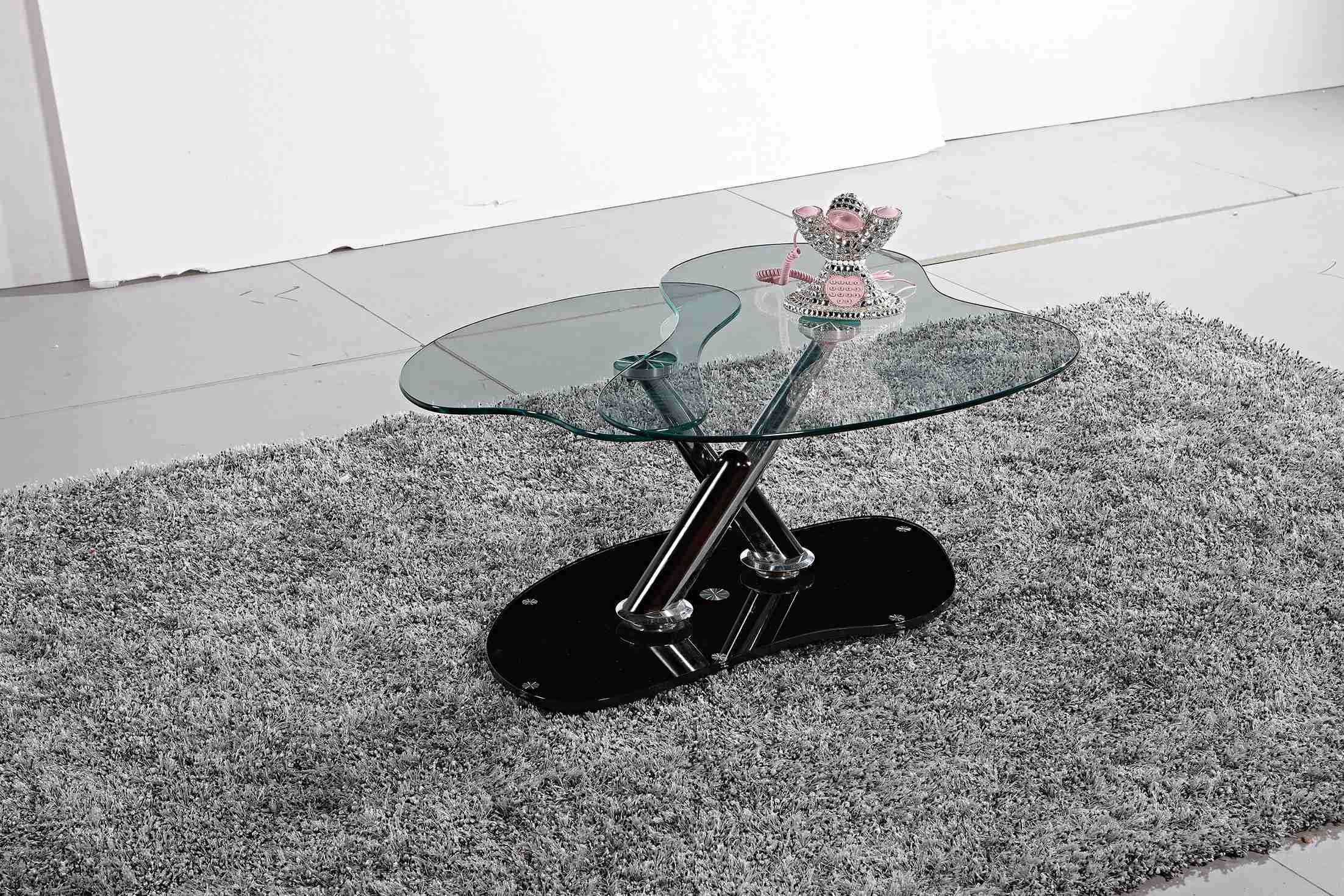 Oval Top Rotated Folded Side Table For Living Room Decorate OEM