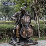 Outdoor Bronze Large Realistic Life Size Letter Sculpture