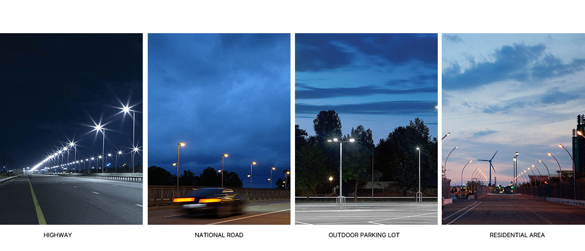 IP66 LED Parking Lot Light T2/T3/T4 Beam Angle Suitable for -40°C to 50°C Temperature Conditions