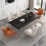 White Metal Frame Dining Chairs With Stainless Steel Legs Leather Cream Leather