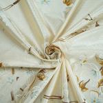 Comfortable Beige Dustproof 100 Percent Polyester Fabric 65g-100g
