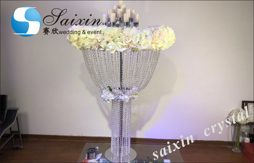 13 Arms Flower Gold Metal Candelabra Wedding 130CMx68cm