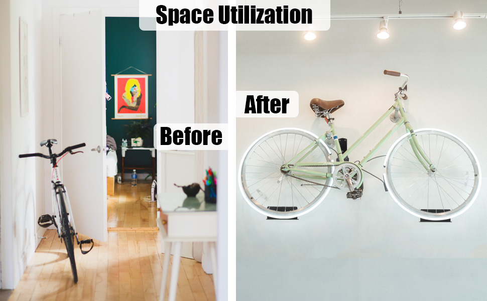 Wall Mounted Bike Hanger OEM Custom Steel Bike Rack Pedal Hook Display Storage Brackets