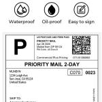 High Resolution Print Shipping Labels Eco Friendly For Enhanced Barcode Scanning