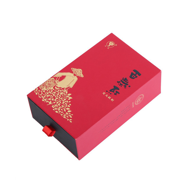 Luxury Rigid Cardboard Pull Out Sliding Paper Gift Drawer Box Packaging Custom Logo