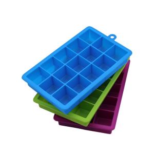 Quality Reusable Large Square 15 Cavity Silicone Ice Cube Mold wholesale