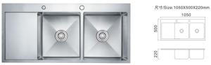 Quality Stainless Steel 304 Plate Kitchen Sink Customized Size Double Drainer Sink Stunning Style wholesale