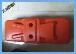 Yellow Temporary Mesh Fencing Feet Base Polypropylene Sun / Weather Protection