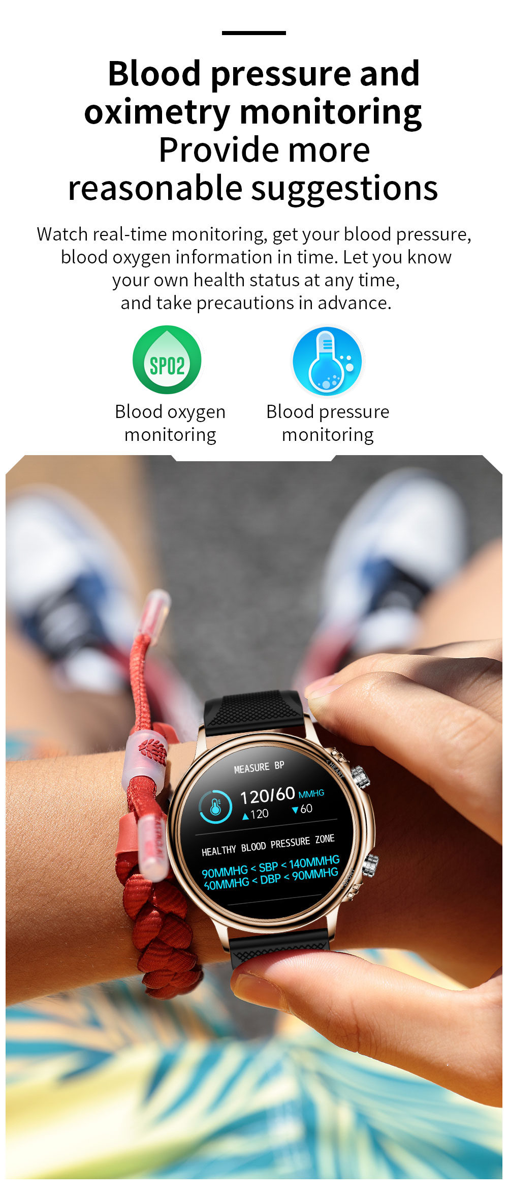 High Definition GR5515 Full Touch Smartwatch Multi Dial Switching