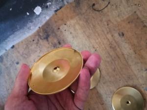Quality Blank Surface Mirror Polished Deep Drawing Brass Stampings wholesale