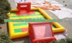 Adult Large Inflatable Soccer Field / Fun Football Field Artificial Grass