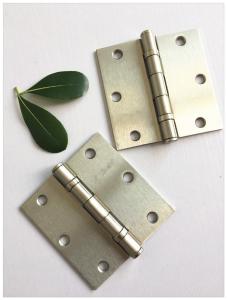 Quality Two Ball Ball Bearing Hinges For Interior Doors Satin Nickel Steel High Durability wholesale