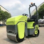1ton riding on tandem double drum road roller
