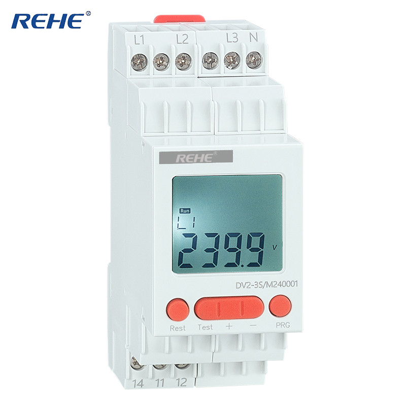DV2-3SM240 LCD Phase Loss Phase Reversal Phase Asymmetry Voltage Protecter with Neutral