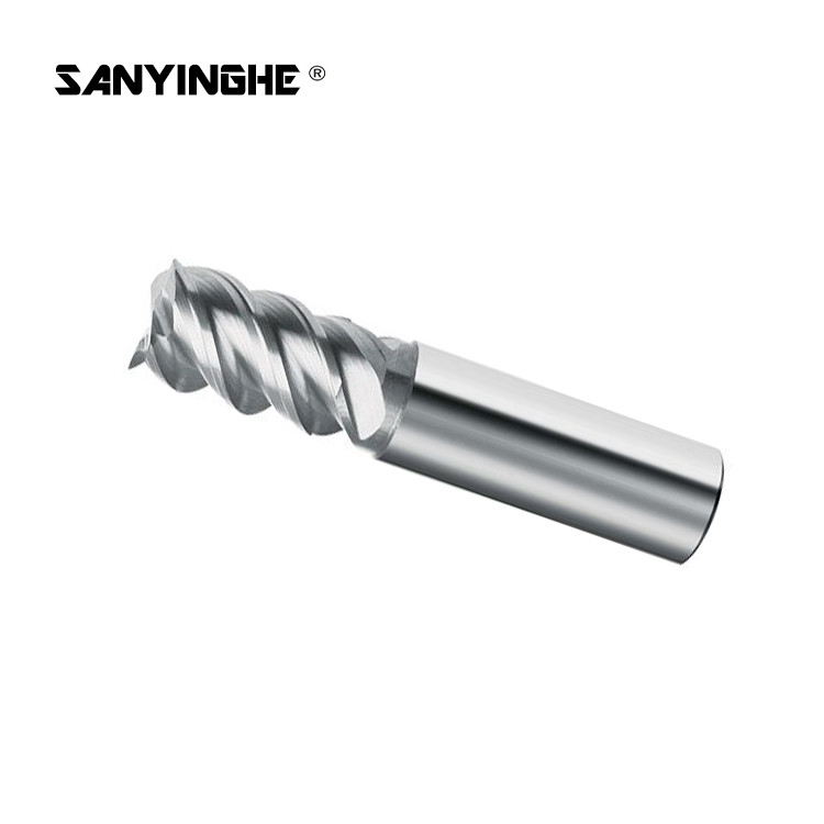 Corner Radius Aluminum End Mills Copper 3 Flute Carbide End Mills