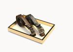 Metal Plating Golden Belt / Wallet Store Display Boxes With Steel Frame