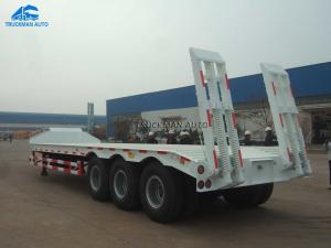 Quality 3 Axle 50 Tons Low Bed Semi Trailer For Excavator Transportation wholesale