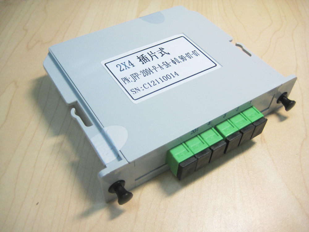 OEM 2 To 1 Optical Splitter 2x4 Fiber Steel Tube Plc Splitter for PON